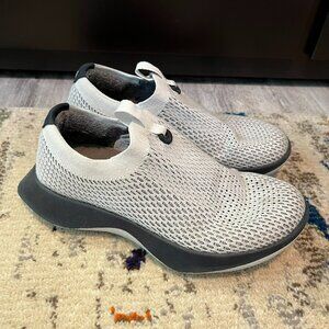 Allbirds Tree Dasher Relay W's Sneakers, Blizzard w/ Black Sole, Size 6.5